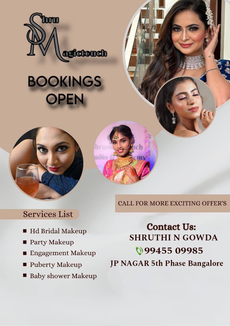 Professional Makeup Look - Beauty Makeup Services in Bangalore - ShruMagicTouch